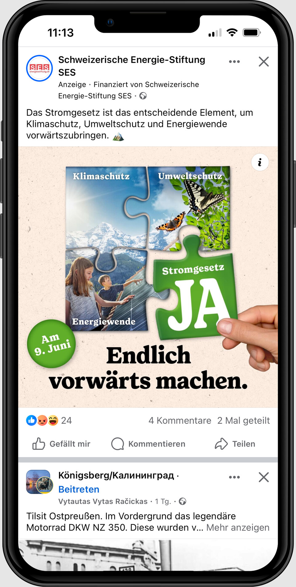 Abstimmungskampagne für das Stromgesetz