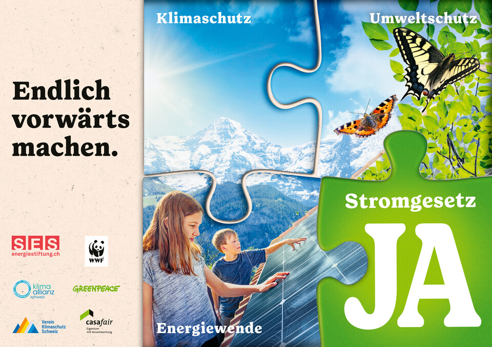 Abstimmungskampagne für das Stromgesetz