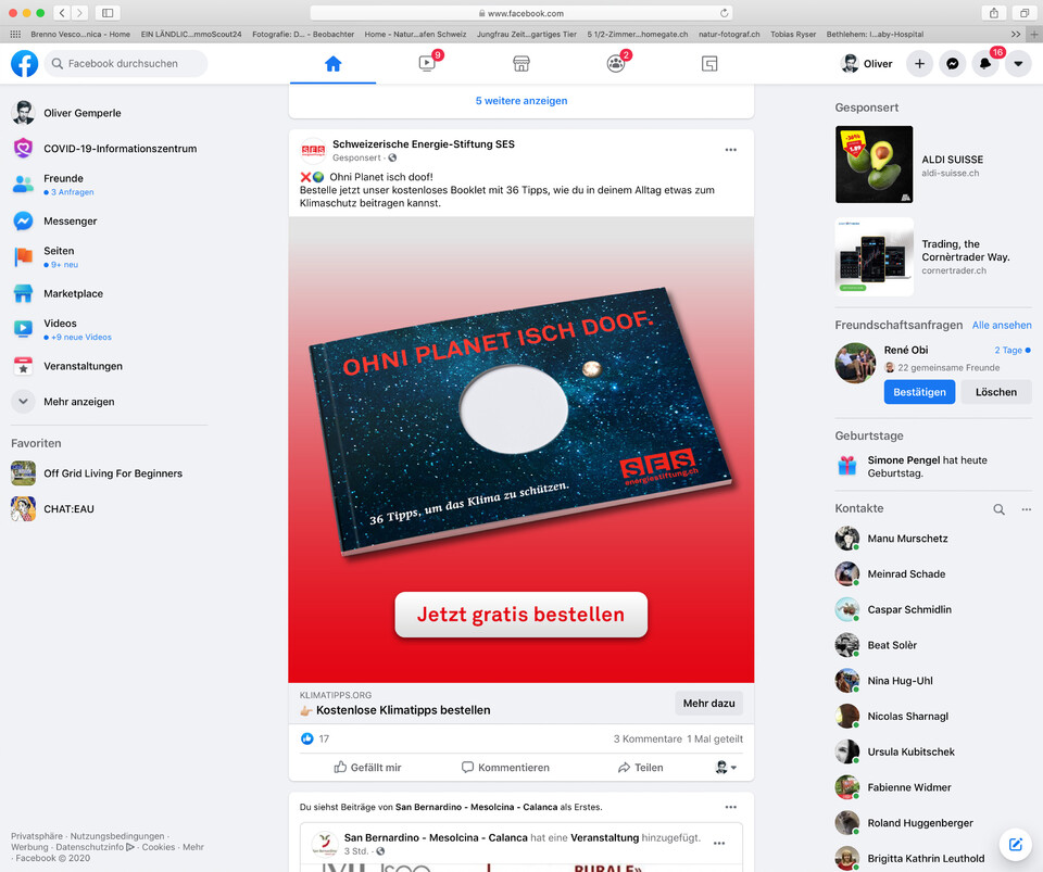 Ads auf Facebook und Instagram