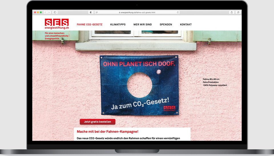 Cross-Channel-Kampagne für die Schweizerische Energie-Stiftung SES