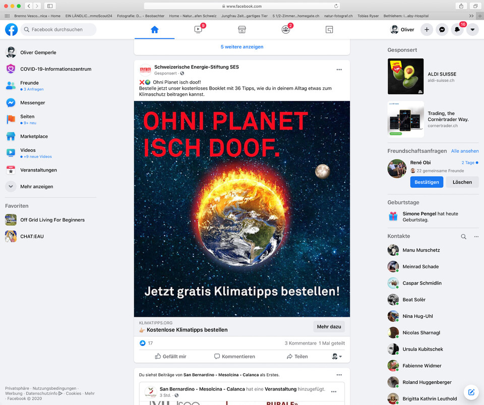 Cross-Channel-Kampagne für die Schweizerische Energie-Stiftung SES