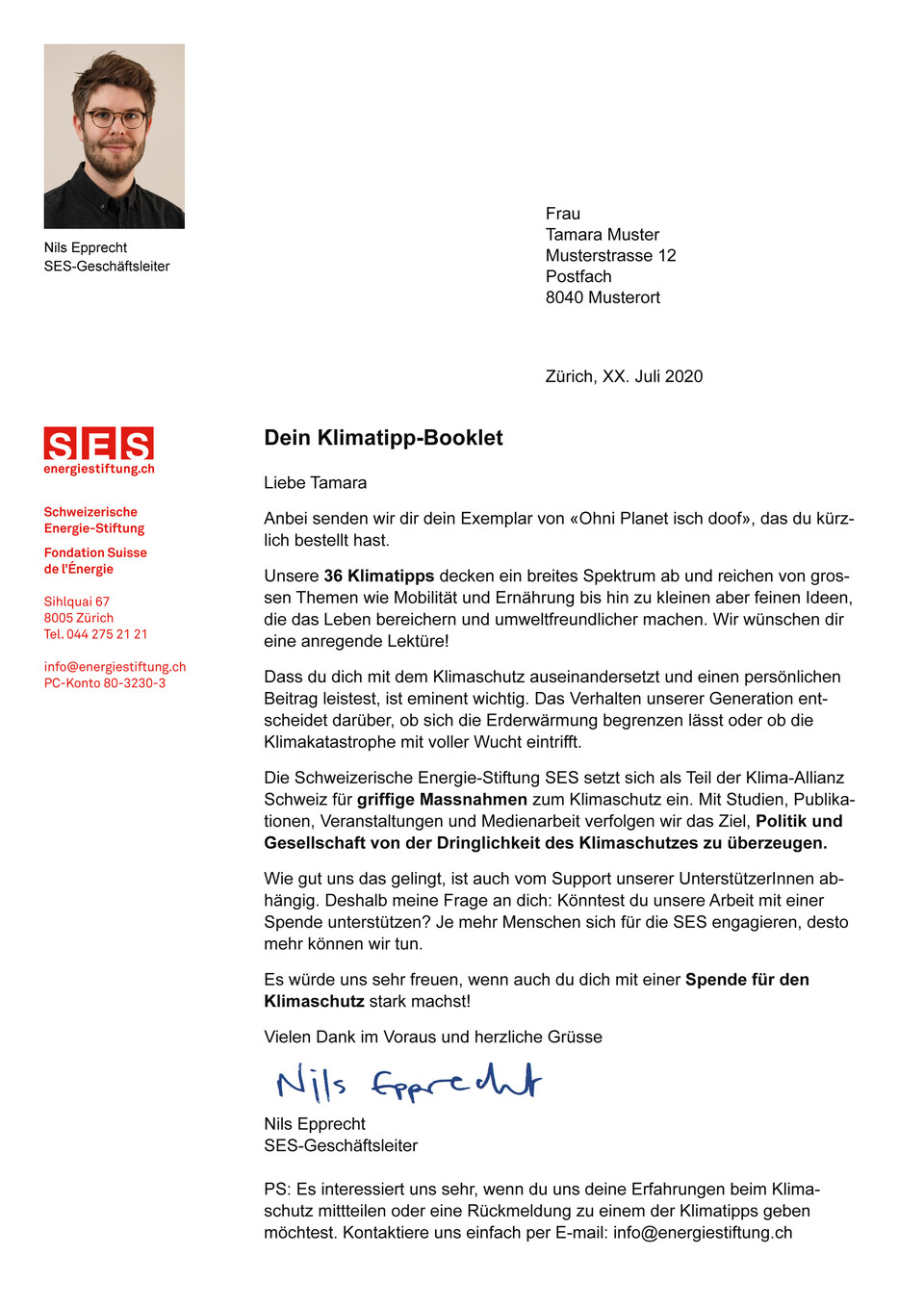 Cross-Channel-Kampagne für die Schweizerische Energie-Stiftung SES