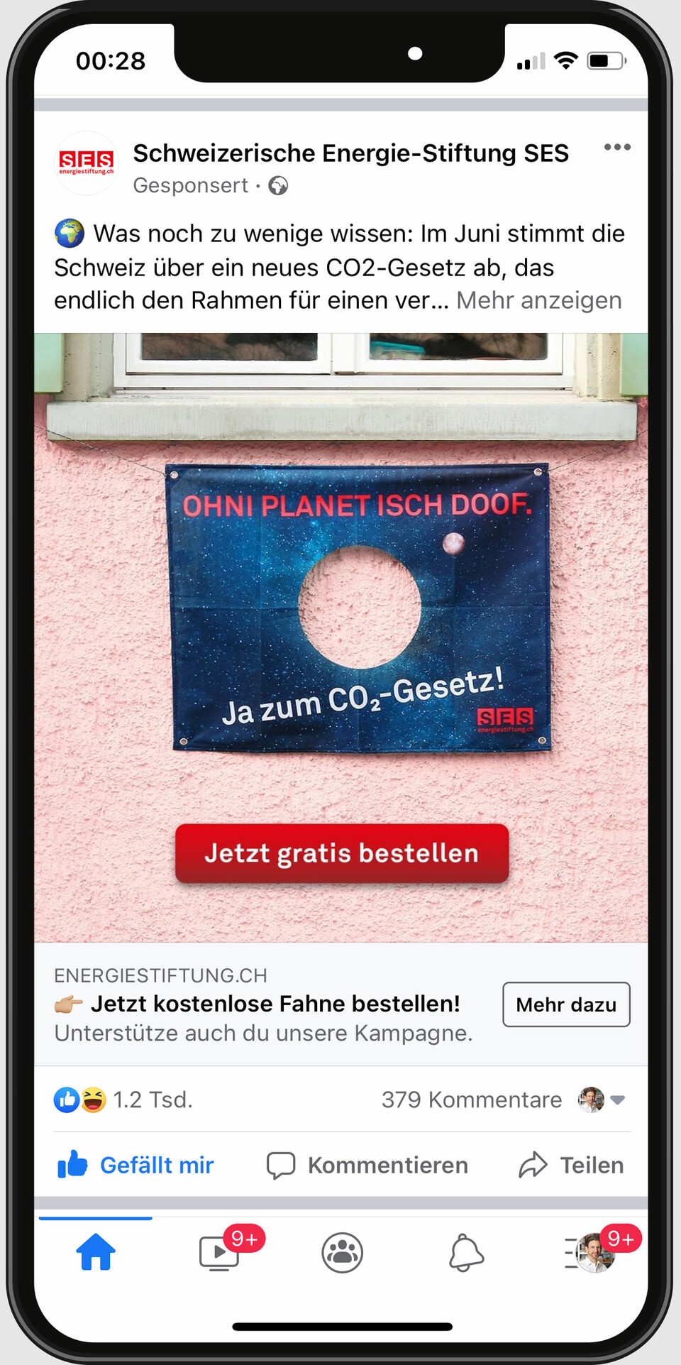 Cross-Channel-Kampagne für die Schweizerische Energie-Stiftung SES