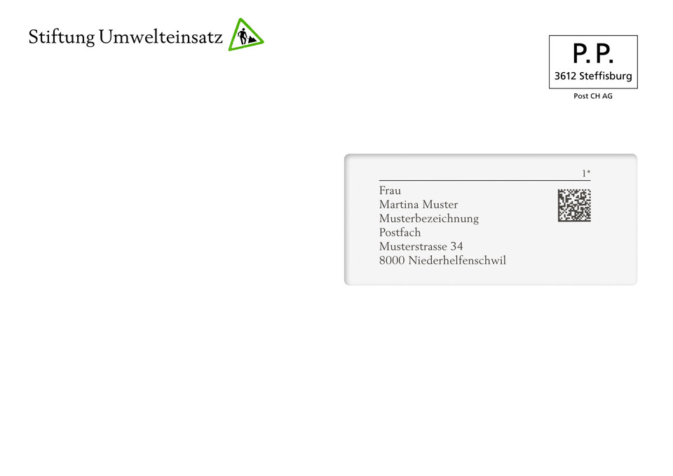 Mailingprogramm für die Stiftung Umwelteinsatz
