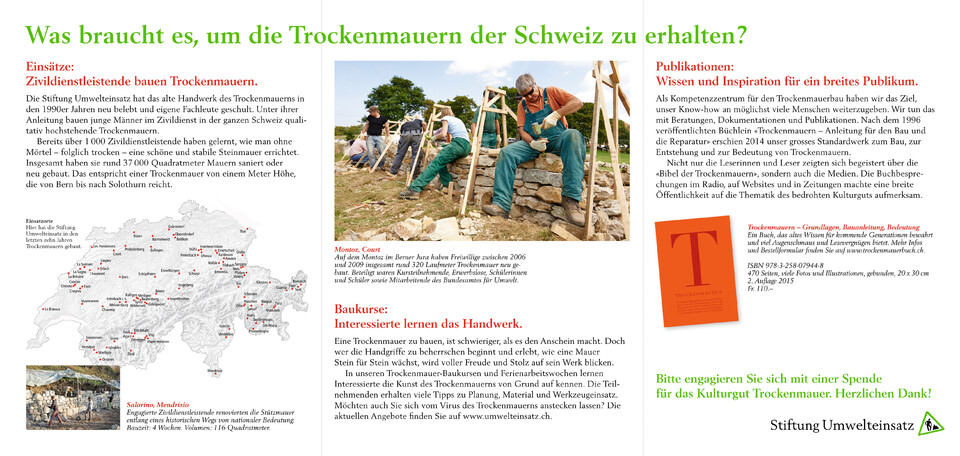 Mailingprogramm für die Stiftung Umwelteinsatz