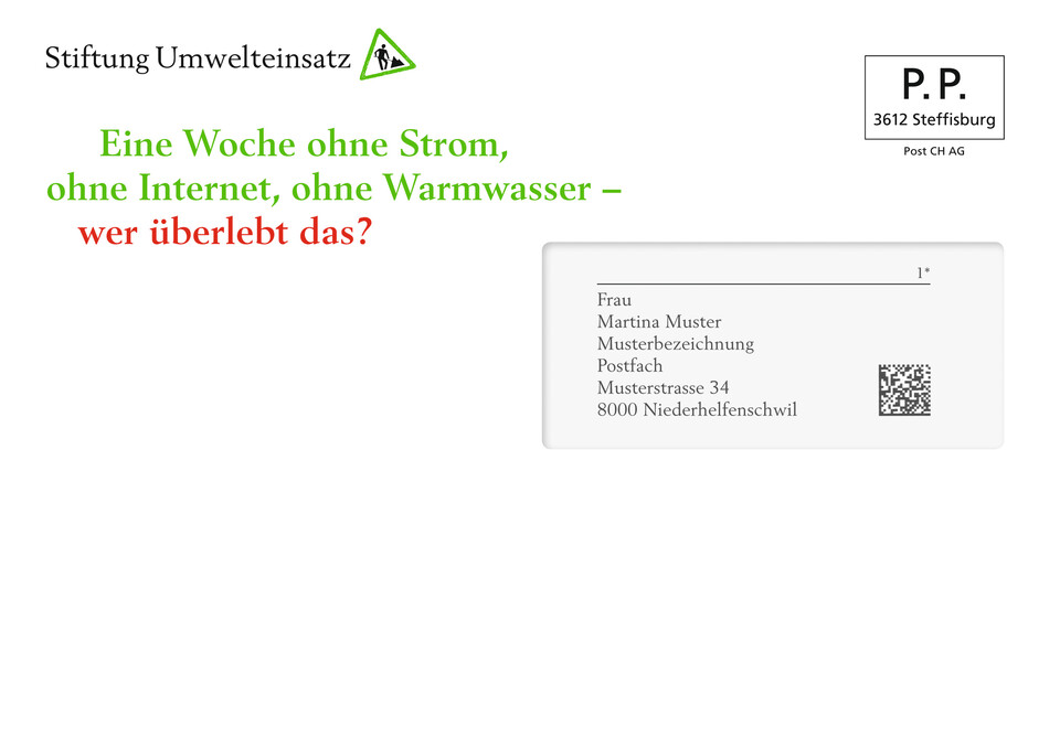 Mailingprogramm für die Stiftung Umwelteinsatz