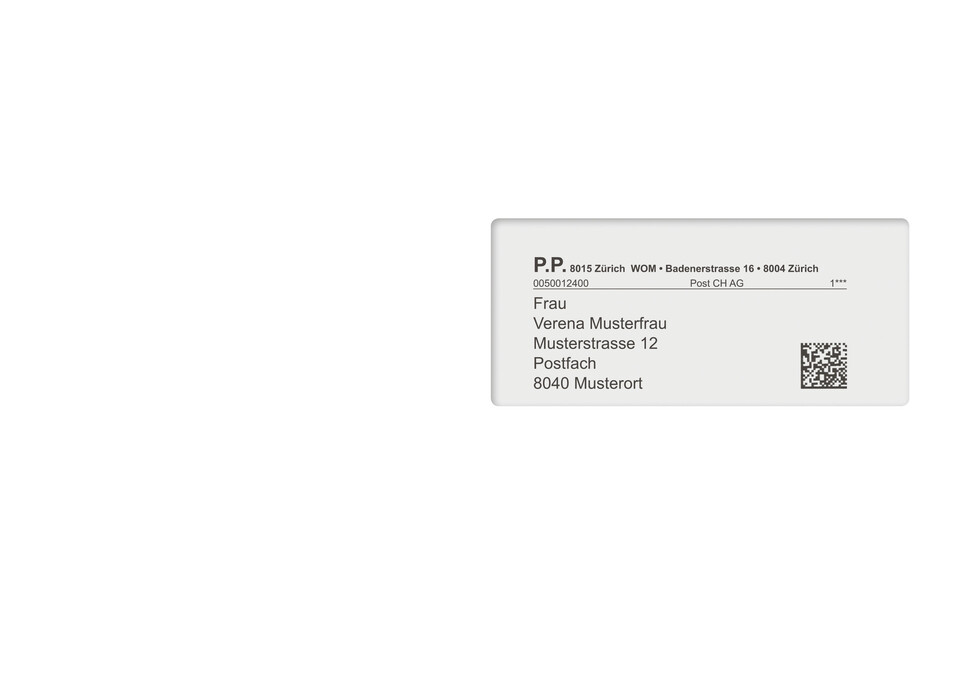 Mailingprogramm für Welt ohne Minen