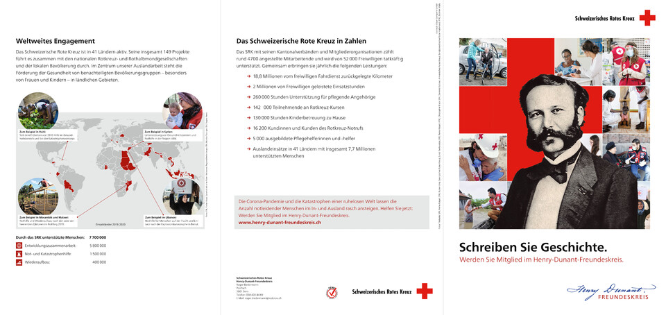 Middle-Donor-Club für das Schweizerische Rote Kreuz SRK