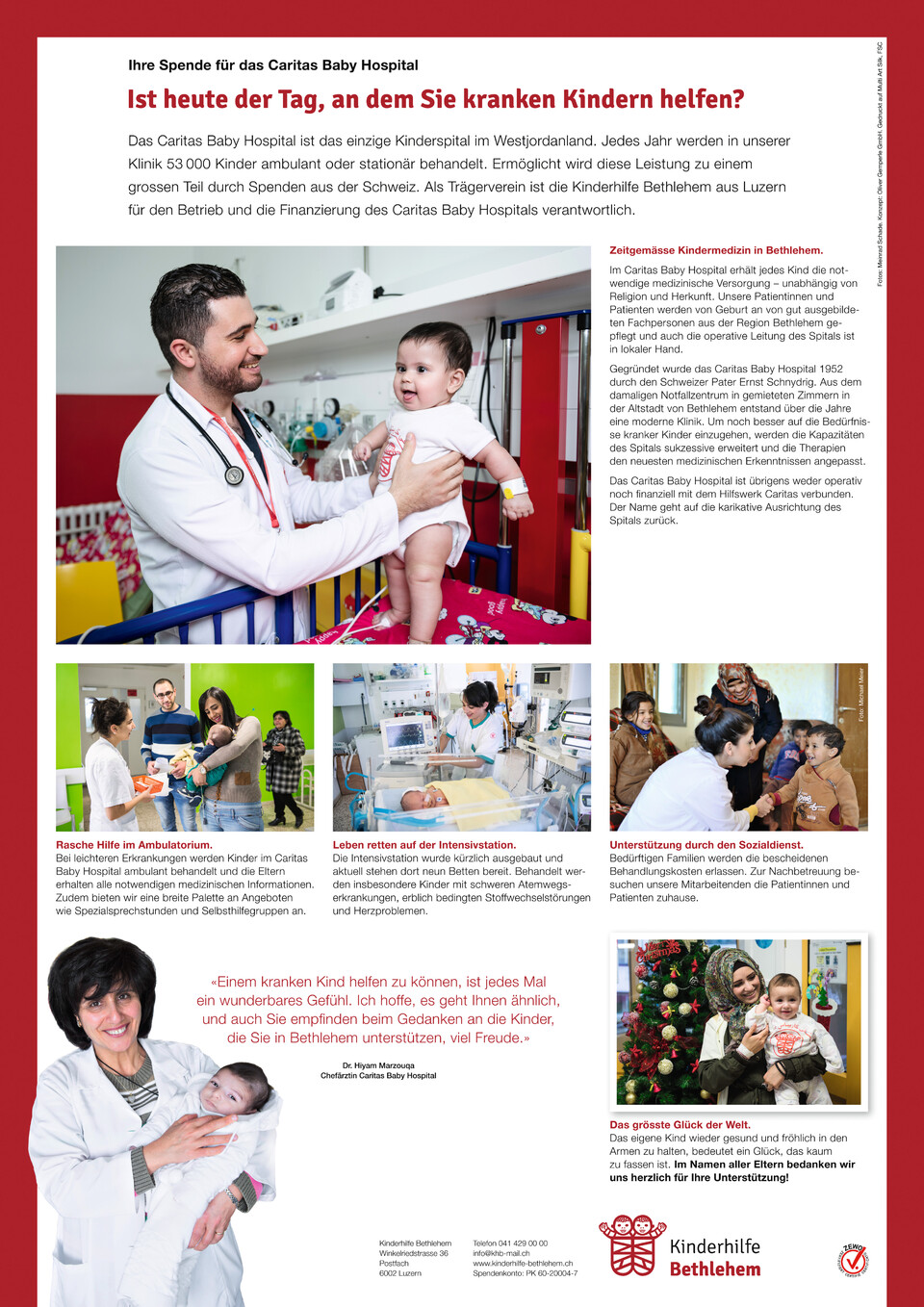 Neuspendergewinnung für die Kinderhilfe Bethlehem