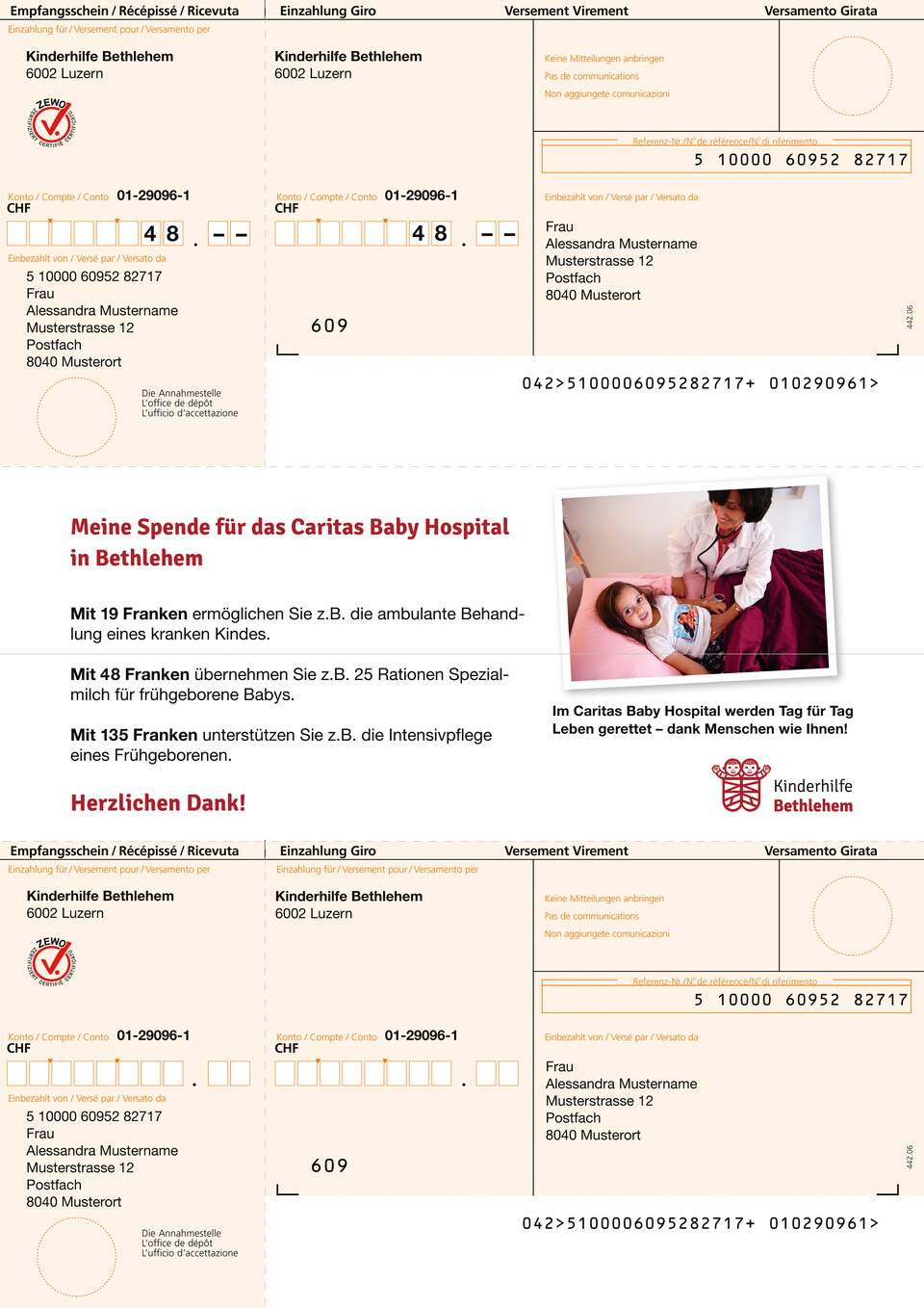 Neuspendergewinnung für die Kinderhilfe Bethlehem