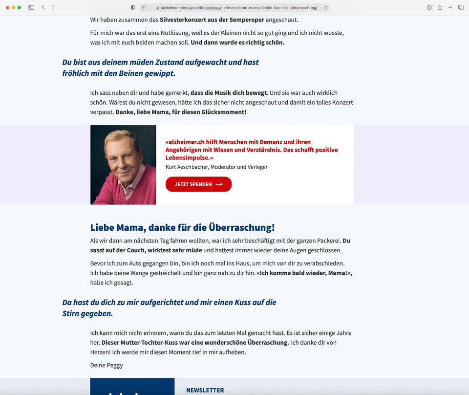 Spendenaufrufe mit Testimonials