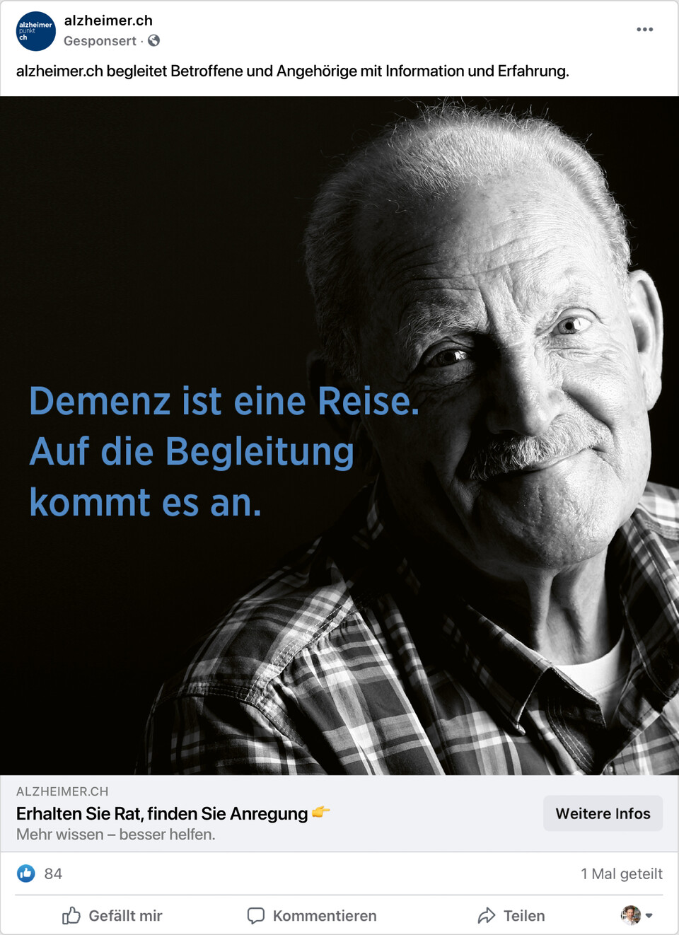 Online-Fundraising für alzheimer.ch