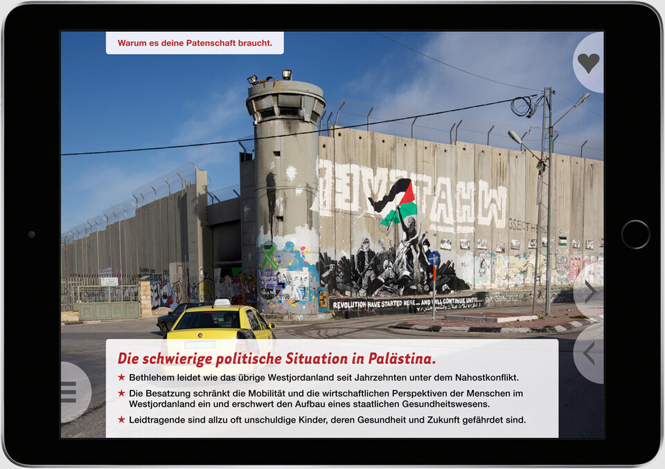 Standauftritt für die Kinderhilfe Bethlehem