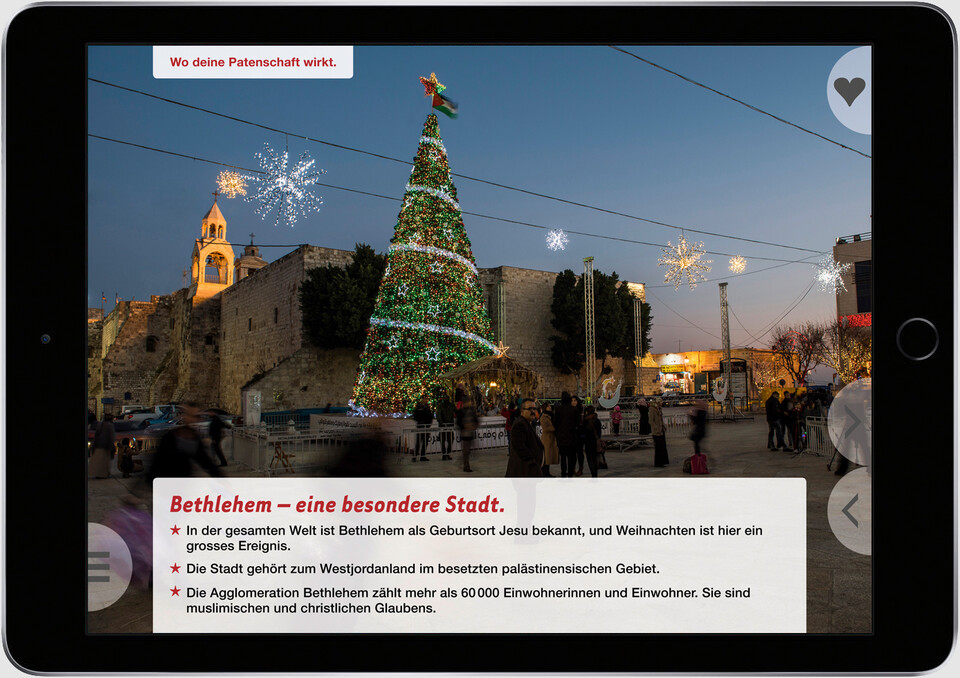 Standauftritt für die Kinderhilfe Bethlehem