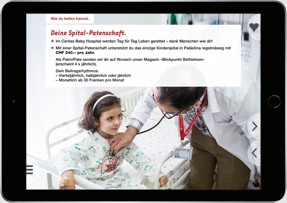 Standauftritt für die Kinderhilfe Bethlehem