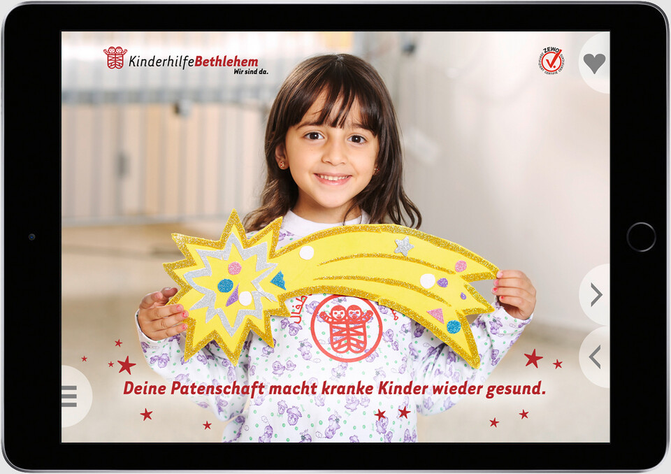 Standauftritt für die Kinderhilfe Bethlehem