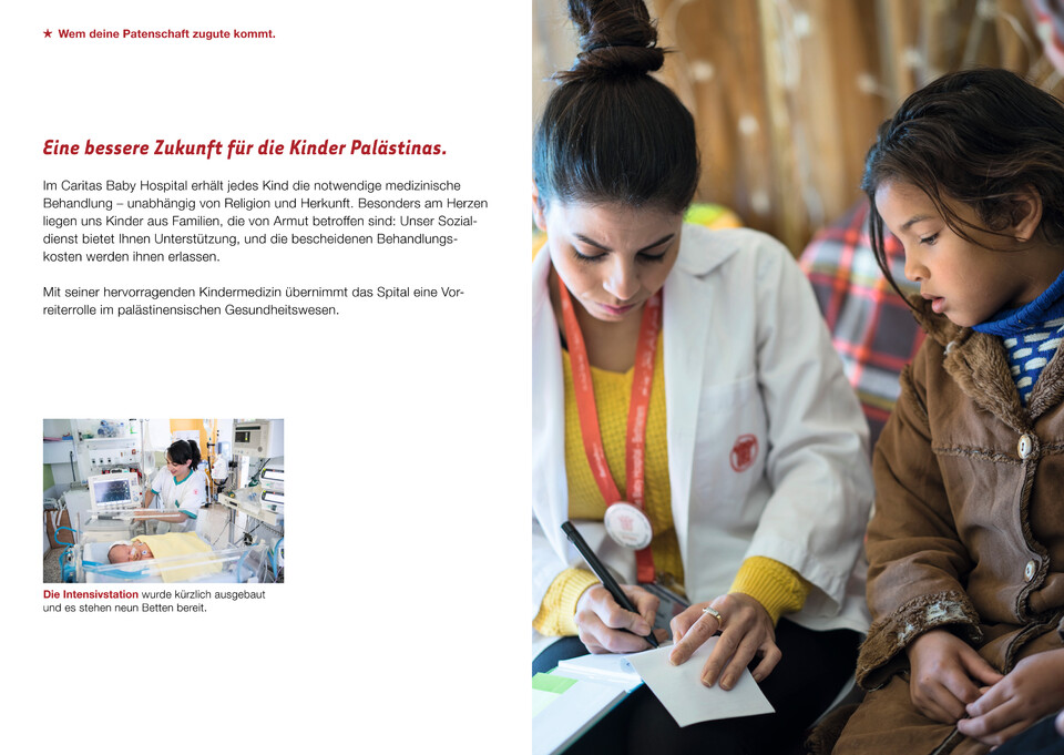 Standauftritt für die Kinderhilfe Bethlehem